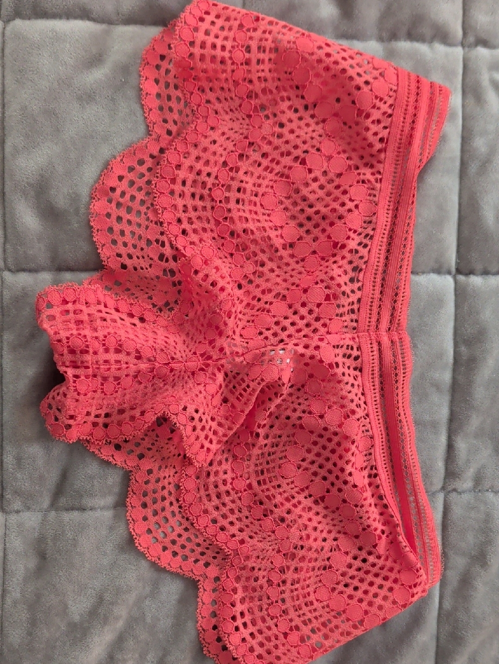 Victoria's Secret Coral Lace Crochet Skort Shorts